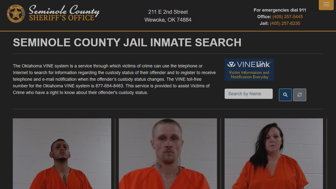 Inmate Search - Seminole County Sheriff's Office